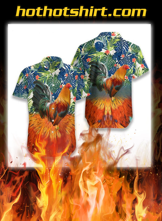 Rooster Hawaiian Shirt, Hawaiian Shirt Gift, Christmas Gift