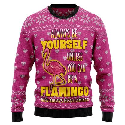 Be A Flamingo Ugly Christmas Sweater Christmas Tshirt Hoodie Apparel,Christmas Ugly Sweater,Christmas Gift,Gift Christmas 2024