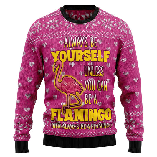 Be A Flamingo Ugly Christmas Sweater Christmas Tshirt Hoodie Apparel,Christmas Ugly Sweater,Christmas Gift,Gift Christmas 2024