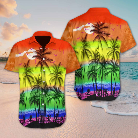 Lgbt Beach Beautiful Natural Beauty Design Hawaiian Shirt, Hawaiian Shirt Gift, Christmas Gift