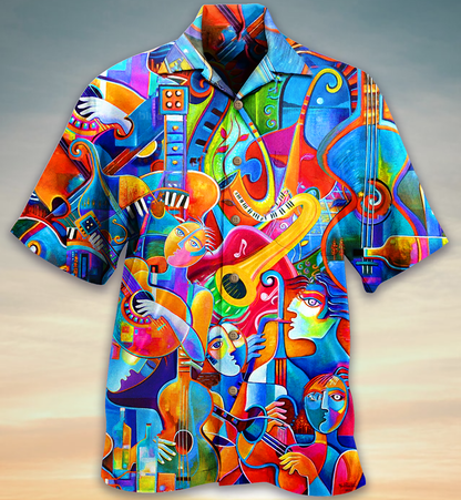 Music Fullcolor - Hawaiian Shirt, Hawaiian Shirt Gift, Christmas Gift