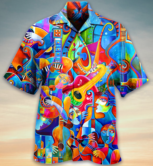 Music Fullcolor - Hawaiian Shirt, Hawaiian Shirt Gift, Christmas Gift