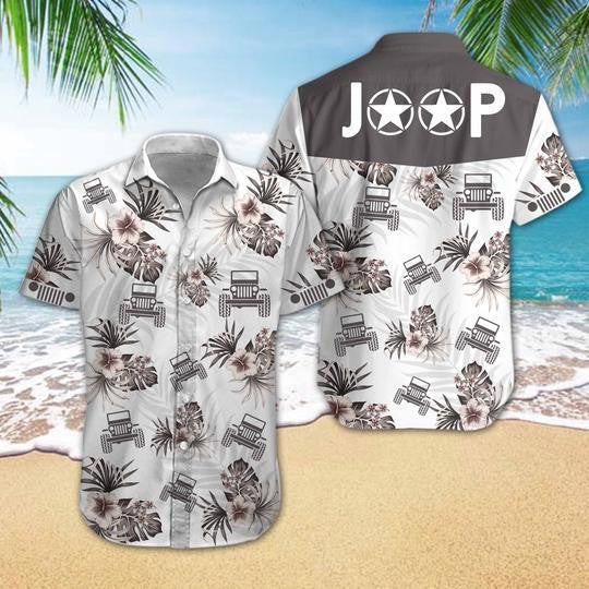 Awesome Adventure With Jeep Hibiscus Hawaiian Shirt, Hawaiian Shirt Gift, Christmas Gift