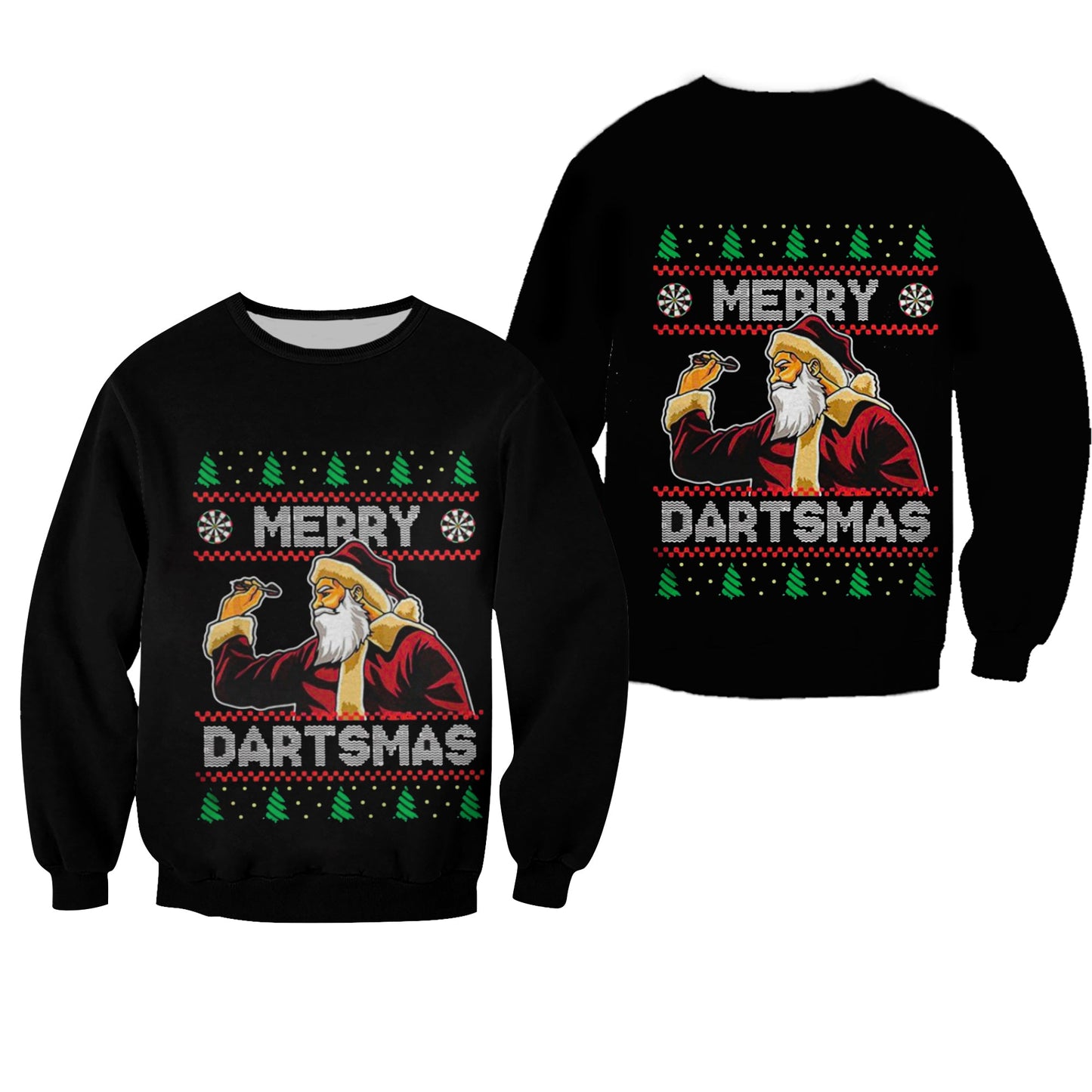 Darts Christmas - Santa Claus Play Darts Sweater, Christmas Ugly Sweater, Christmas Gift, Gift Christmas 2024