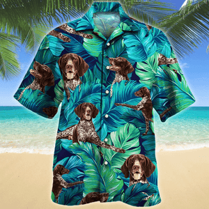 Dainty German Shorthaired Pointer Dog Lovers Gift Hawaiian Shirt, Hawaiian Shirt Gift, Christmas Gift