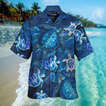 Exotic Sea Turtle Crazy Ornamental Hawaiian Shirts, Hawaiian Shirt Gift, Christmas Gift