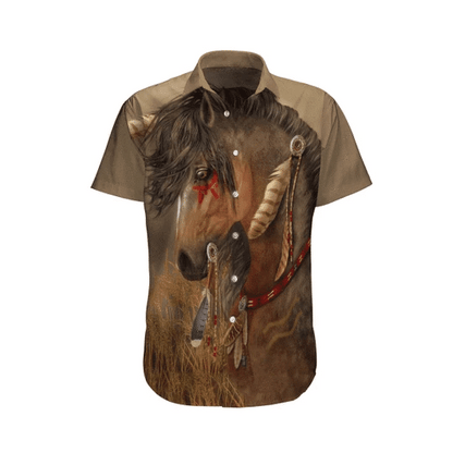 Magic Horse Watercolor Design Hawaiian Shirt,Hawaiian Shirt Gift, Christmas Gift