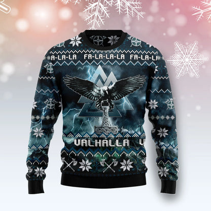 Viking Symbol unisex womens & mens, couples matching, friends, funny family ugly christmas holiday sweater gifts, Christmas Ugly Sweater