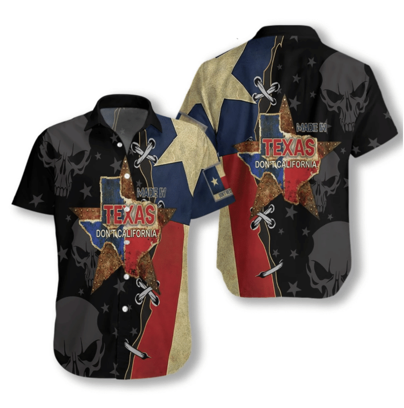 Black Texas Peace Crazy Background Design Hawaiian Shirt,Hawaiian Shirt Gift, Christmas Gift