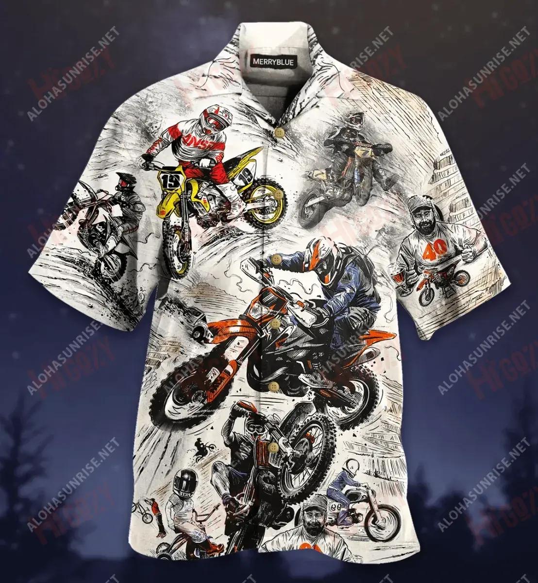Ride Hard Or Stay Home Unisex Short Sleeve Shirt Ocean Hawaiian T Shirts Tactical Hawaiian Shirt Funny Hawaiian Shirts, Hawaiian Shirt Gift, Christmas Gift
