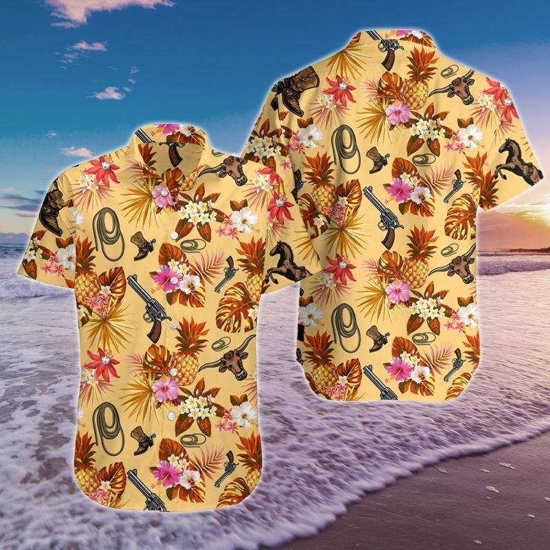 Cowboy Hawaiian Shirt, Hawaiian Shirt Gift, Christmas Gift