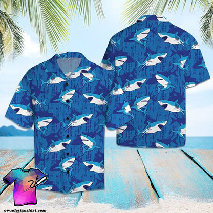 Shark Hawaiian Shirt, Hawaiian Shirt Gift, Christmas Gift