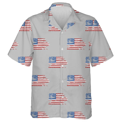 American Symbol Freedom National Sign On Gray Background Hawaiian Shirt, Hawaiian Shirt Gift, Christmas Gift
