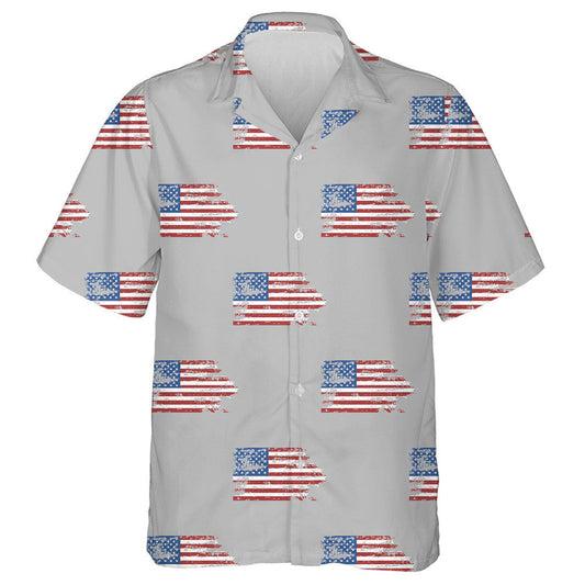 American Symbol Freedom National Sign On Gray Background Hawaiian Shirt, Hawaiian Shirt Gift, Christmas Gift
