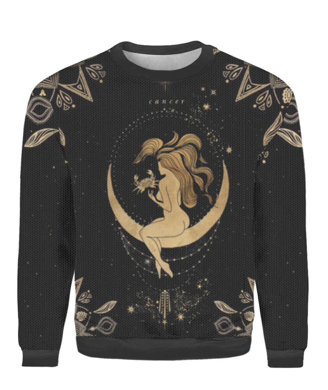 Cancer Golden Zodiac Ugly Christmas Sweater, Christmas Ugly Sweater, Christmas Gift, Gift Christmas 2024