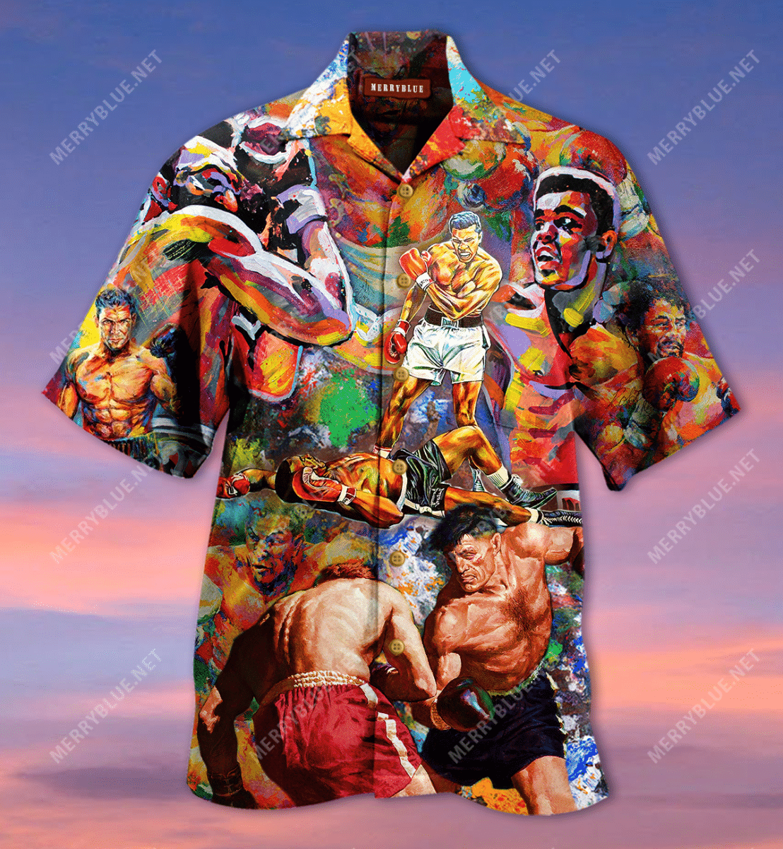 Boxing Is My Therapy Hawaiian Aloha Shirt Hawaiian Shorts Beach Short Sleeve, Hawaiian Shirt Gift, Christmas Gift
