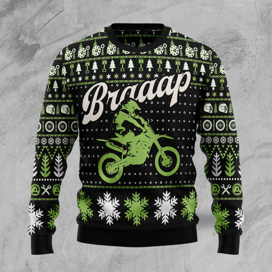 Braaap Moto Ugly Christmas Sweater, Christmas Ugly Sweater,Christmas Gift,Gift Christmas 2022
