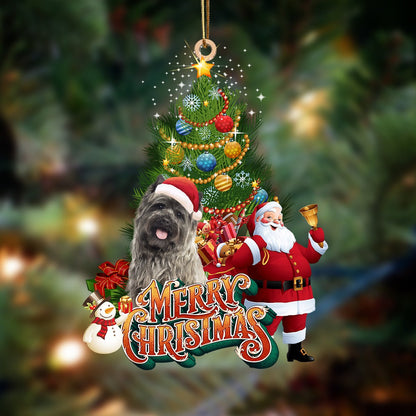 cairn terrier-Christmas Tree&Dog Hanging Christmas Plastic Hanging Ornament, Happy Christmas Ornament, Christmas Gift, Christmas Decoration