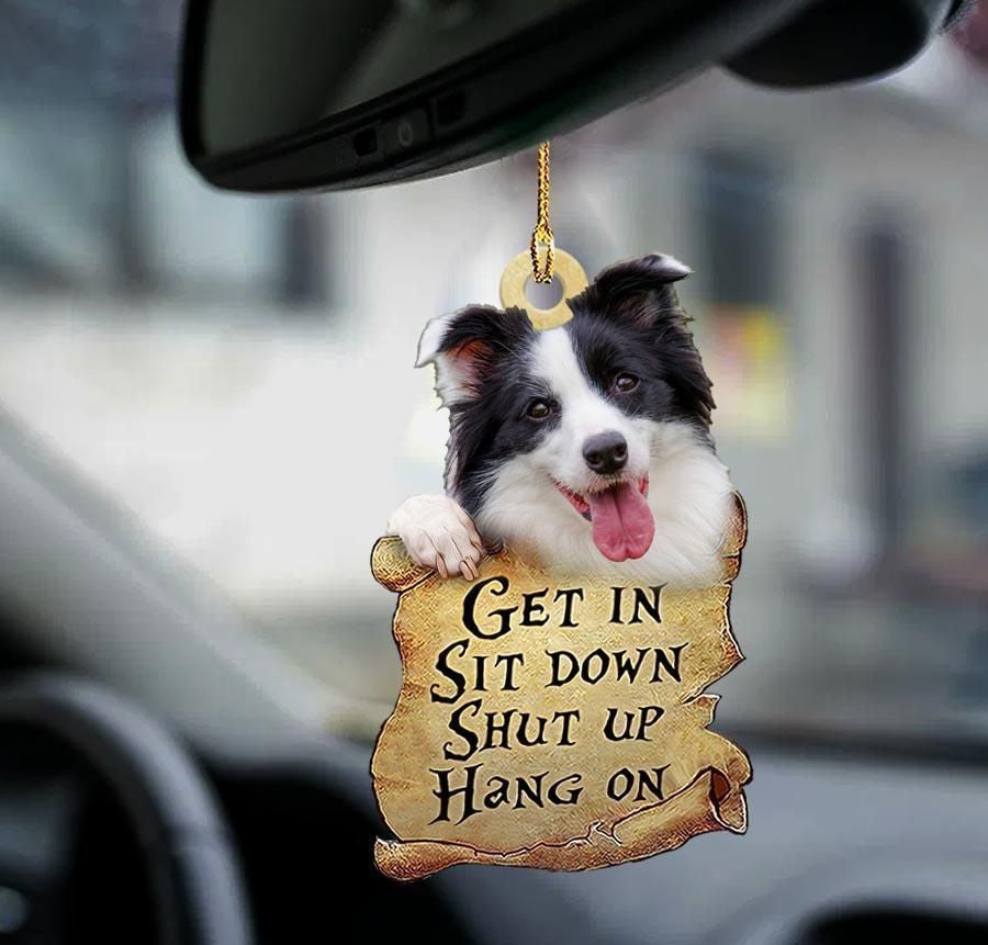 Border Collie Get in Sit down 2 sides Ornament, Christmas Ornament Gift, Christmas Gift, Christmas Decoration