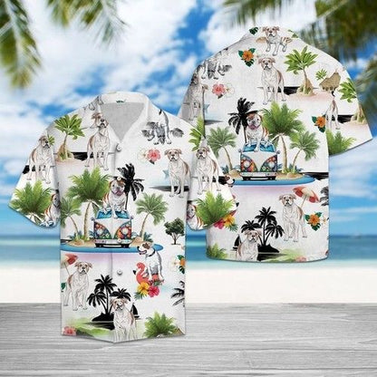 American Bulldog Vacation Hawaiian Shirt Summer, Christmas Gift