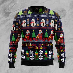 Lego Christmas Awesome unisex womens & mens, couples matching, friends, funny family ugly christmas holiday sweater gifts,Christmas Ugly Sweater