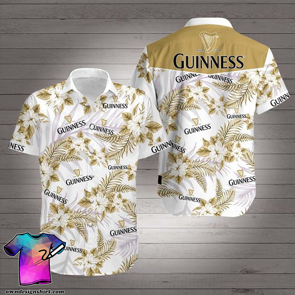 Beer Guinness Hawaiian Shirt, Hawaiian Shirt Gift, Christmas Gift