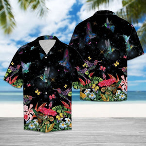 Colorful Hummingbird Fairy Tail Themed Hawaiian Shirt, Hawaiian For Gift