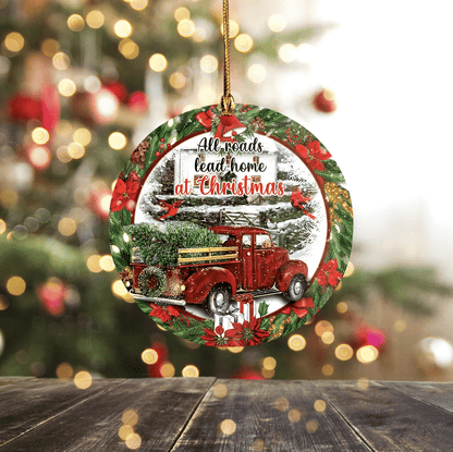 Christmas Road Christmas Ornament, Christmas Gift, Christmas Decoration