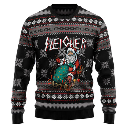 Santa Sleigher Ugly Christmas Sweater, Christmas Gift,Gift Christmas 2024