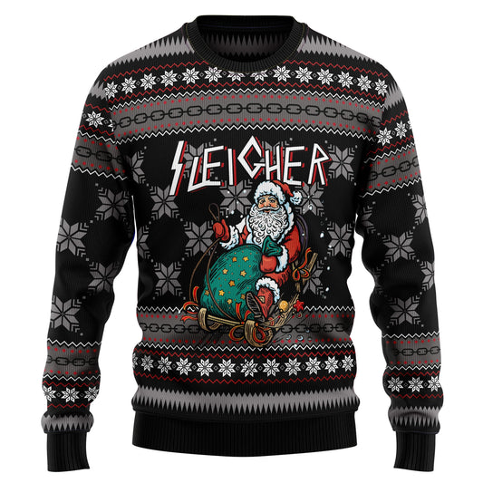 Santa Sleigher Ugly Christmas Sweater, Christmas Gift,Gift Christmas 2024