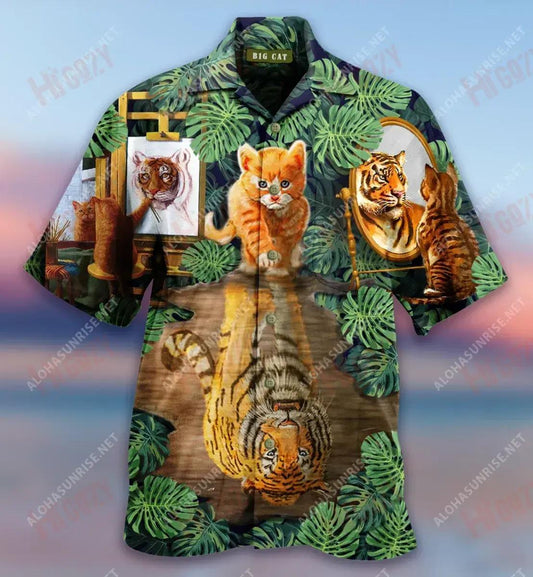 Big Cats Short Sleeve Shirt Hobbies Hawaiian T Shirts Hawaiian Crazy Shirts Hawaiian Shirt Pattern, Hawaiian Shirt Gift, Christmas Gift