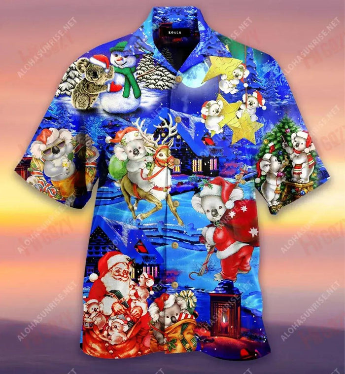 All I Want For Christmas Is More Koala Short Hawaiian Shirt Hobbies Short Sleeve Best Hawaiian Shirts Hawaiian Shirt Pattern, Hawaiian Shirt Gift, Christmas Gift