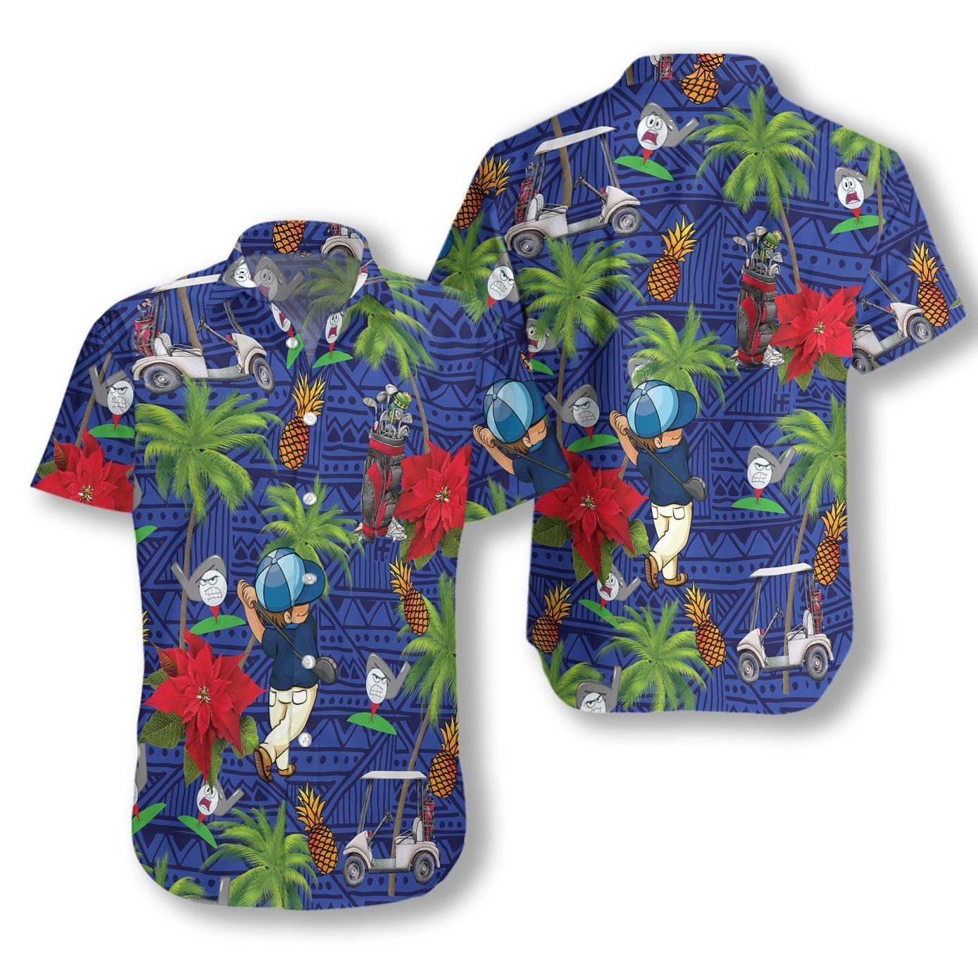 Golf Lovers Ez12 2212 Hawaiian Aloha Shirt Hawaiian Shorts Beach Short Sleeve, Hawaiian Shirt Gift, Christmas Gift