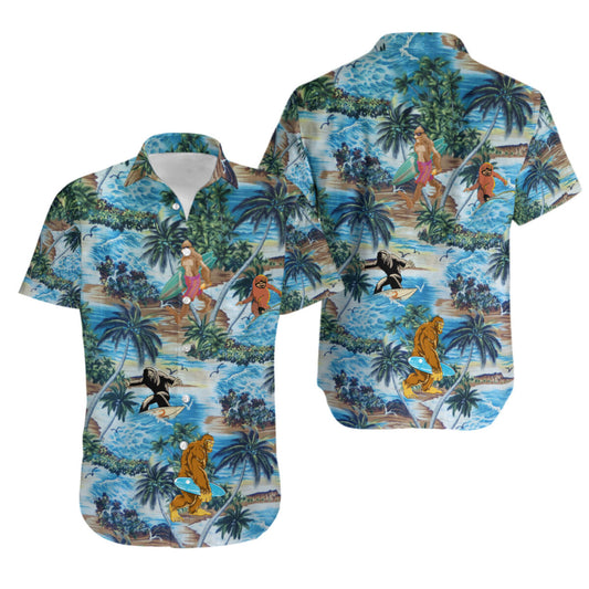 Bigfoot Hawaiian Hawaiian Shirt, Hawaiian Shirt Gift, Christmas Gift