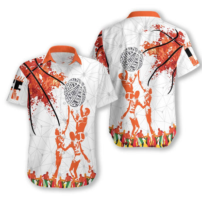 Basketball Ez15 3010 Hawaiian Aloha Shirt Hawaiian Shorts Beach Short Sleeve, Hawaiian Shirt Gift, Christmas Gift