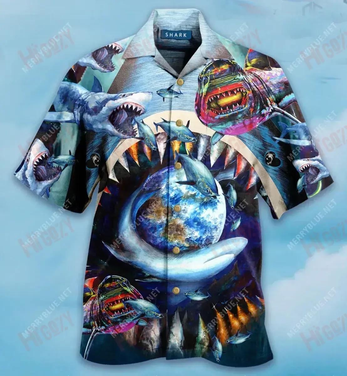 Who Loves Shark Short Hawaiian Shirt Hobbies Hawaiian T Shirts Tactical Hawaiian Shirt Hawaiian Shirts For Men, Hawaiian Shirt Gift, Christmas Gift