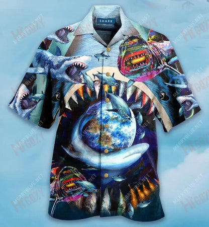 Who Loves Shark Short Hawaiian Shirt Hobbies Hawaiian T Shirts Tactical Hawaiian Shirt Hawaiian Shirts For Men, Hawaiian Shirt Gift, Christmas Gift