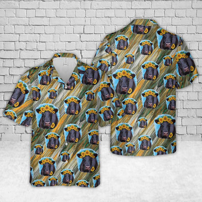 Black angus cattle hawaiian shirt,Hawaiian Shirt Gift, Christmas Gift