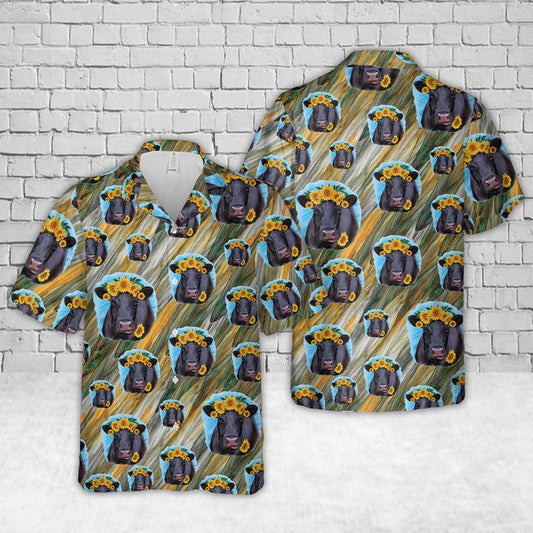 Black angus cattle hawaiian shirt,Hawaiian Shirt Gift, Christmas Gift