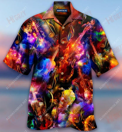 Love Is Like Violin, The Strings Remain Forever Unisex Hawaiian Shirt Ocean Short Sleeve Tactical Hawaiian Shirt Hawaiian Shirts For Women, Hawaiian Shirt Gift, Christmas Gift