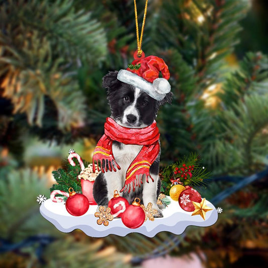 Border Collie-Better Christmas Hanging Christmas Plastic Hanging Ornament, Christmas Ornament Gift, Christmas Gift, Christmas Decoration