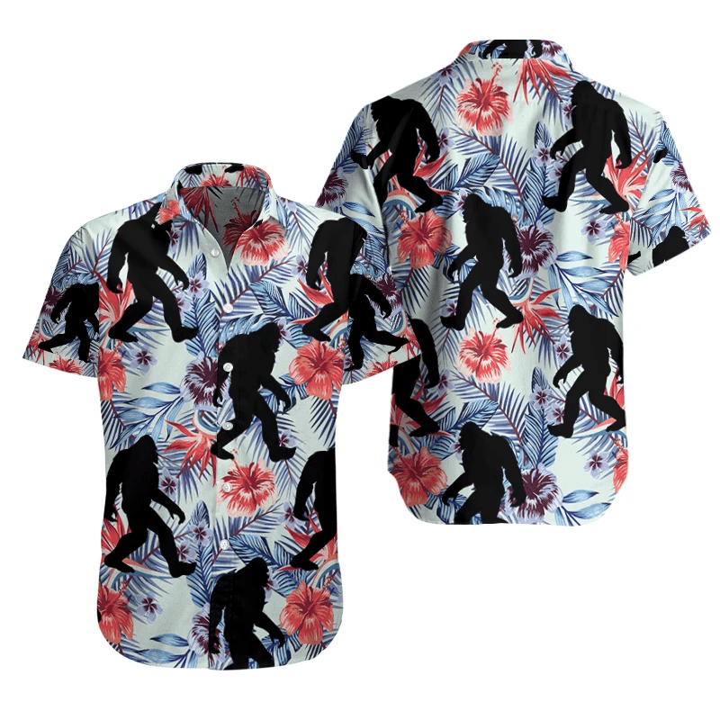 Buy Hawaiian Aloha Shirts Bigfoot-Hawaiian Shirt Gift, Christmas Gift