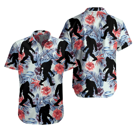 Buy Hawaiian Aloha Shirts Bigfoot-Hawaiian Shirt Gift, Christmas Gift