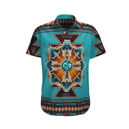 Ethnic Native America Watercolor Design Hawaiian Shirt,Hawaiian Shirt Gift, Christmas Gift