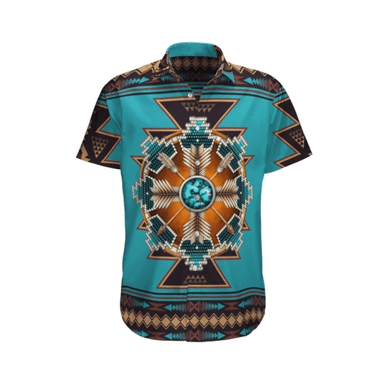Ethnic Native America Watercolor Design Hawaiian Shirt,Hawaiian Shirt Gift, Christmas Gift