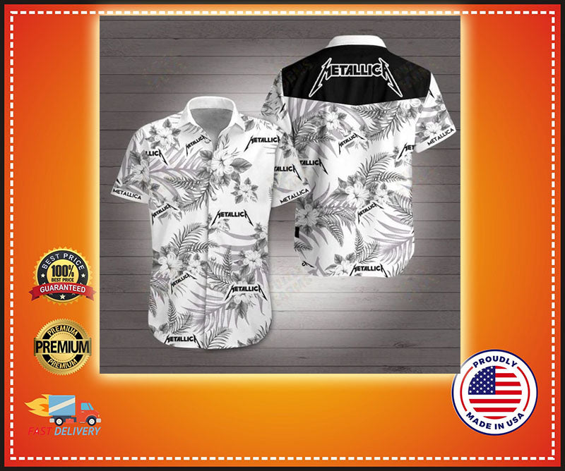 Metallic Hawaiian Shirt , Hawaiian Shirt Gift, Christmas Gift
