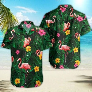 Flamingo Hawaiian Shirt Summer_ Hawaiian Shirt Gift, Christmas Gift