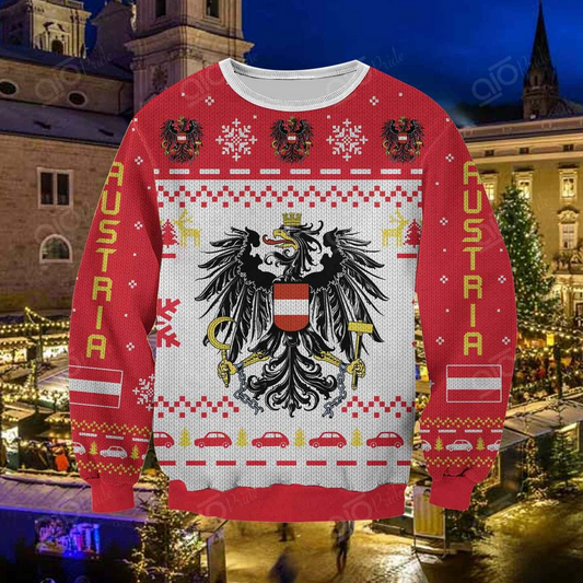 Austria Ugly Christmas Sweater, Christmas Ugly Sweater,Christmas Gift,Gift Christmas 2022