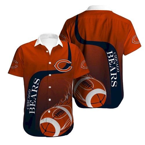Chicago Bears Hawaiian Shirt_Hawaiian Shirt Gift, Christmas Gift