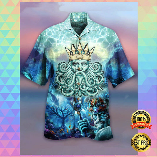 Poseidon Hawaiian Shirt, Hawaiian Shirt Gift, Christmas Gift